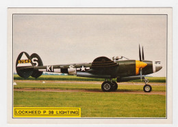 2 Cartes Postale Avion Lockheed P 38 Lighting Et Supermarine Spitfire - Guerre 1939-45