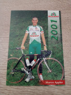 Cyclisme Cycling Ciclismo Ciclista Wielrennen Radfahren APPLER MARCO (Team Wiesenhof 2001) - Ciclismo