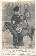 Famille Royale, Portugal - H.R.H. The Duchess D'Aosta With Her Two Sons - Case Reali