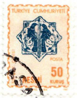 1968 - TURQUIA - SELLO DE SERVICIO - YVERT 106 - Usados