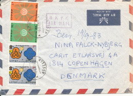 Ethiopia Air Mail Cover Sent To Denmark 6-8-1983 Topic Stamps - Etiopía