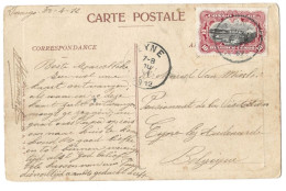 !!! CONGO, CPA DE 1912, AU DÉPART D'INOGO POUR AUDENARDE (BELGIQUE) - Lettres & Documents