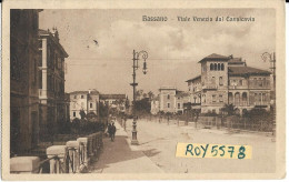 Veneto-vicenza-bassano Del Grappa  Bassano Viale Venezia Dal Cavalcavia Veduta Animata Primi 900 (f.picc./v.retro) - Other & Unclassified