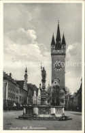 72053223 Straubing Theresienplatz Brunnen Turm Straubing - Straubing