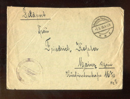 "DEUTSCHES REICH" 1918, Feldpostbrief Mit Feldpost- Und Briefstempel (A2107) - Feldpost (franchigia Postale)