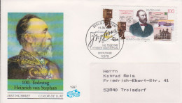 D,Bund Mi.Nr. 1912 Heinrich V. Stephan (1 Stempel Berlin 08.04.1997) - Autres & Non Classés