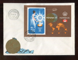 "UNGARN" 1973, Block 96 "Olympiade" FDC (A2108) - FDC