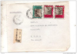 1971 LETTERA RACCOMANDATA CON ANNULLO ROMA 9 - 1971-80: Storia Postale