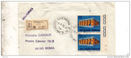 1970 LETTERA RACCOMANDATA CON ANNULLO CREMONA - 1961-70: Marcophilia