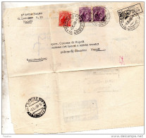 1958  LETTERA RACCOMANDATA CON ANNULLO NAPOLI SUCCURSALE 9 CORSO UMBERTO - 1946-60: Marcophilia