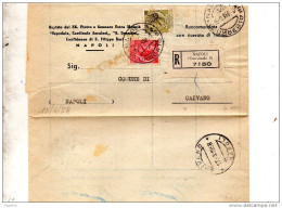 1958  LETTERA RACCOMANDATA CON ANNULLO NAPOLI SUCCURSALE 9 CORSO UMBERTO - 1946-60: Marcofilie