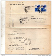 1967 LETTERA RACCOMANDATA  CON ANNULLO LECCE - 1961-70: Marcofilia