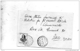 1959 LETTERA CON ANNULLO CASTELLANA GROTTE BARI - 1946-60: Poststempel