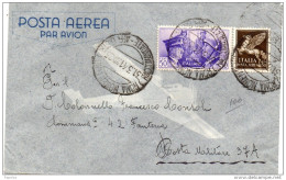 1941  LETTERA POSTA MILITARE CON ANNULLO ROMA  NOMENTANO - Marcophilie (Avions)