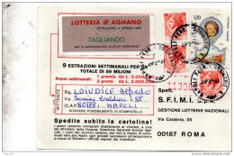 1982 CARTOLINA CON ANNULLO NAPOLI - 1981-90: Marcofilie