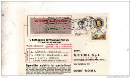 1982 CARTOLINA CON ANNULLO NAPOLI - 1981-90: Storia Postale