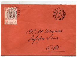 1957 LETTERA CON ANNULLO TARANTO - 1946-60: Poststempel