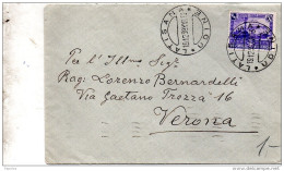 1939  LETTERA  CON ANNULLO LATISANA UDINE - Marcophilia