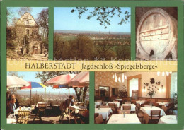 72052994 Halberstadt Jagdschloss Spiegelsberge Fass Restaurant Terrasse Halberst - Halberstadt