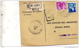 1964 RICEVUTA DI RITORNO CON ANNULLO BUIA UDINE - 1961-70: Marcofilia