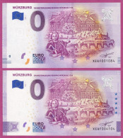 0-Euro XEQF 01 2020 WÜRZBURG - 300 JAHRE GRUNDSTEINLEGUNG RESIDENZ  Set NORMAL+ANNIVERSARY - Private Proofs / Unofficial