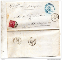 1881  LETTERA CON ANNULLO CITTADELLA PADOVA + MONTAGNANA - Storia Postale