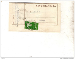 1962  LETTERA CON ANNULLO SALERNO - 1961-70: Marcophilie