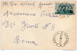 1966  LETTERA CON ANNULLO CAMUCIA AREZZO - 1961-70: Marcophilia