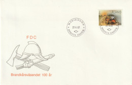 Aland 1987, FDC Unused, 100 Years Of Fire Service On Åland. - Ålandinseln