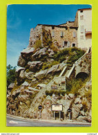 Corse Du Sud SARTENE Vue Pittoresque De L'entrée De Sartène Bel Escalier Pancarte Ancienne VOIR DOS En 1975 - Sartene