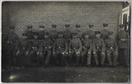 Germany 1915 Postcard Photo World War I WWI Soldiers In Pose Sent By Military Post Feldpost From Coburg - War 1914-18