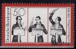 GERMANY(1976) Carl Maria Von Weber Conducting. MUSTER (specimen) Overprint. Scott No 1214. - Autres & Non Classés