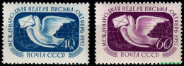 1957 USSR  CCCP   Letter Week     Mi 1990-91  MNH/** - Ongebruikt