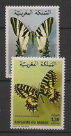 MAROC - 1981 - N° YT. 894 à 895 - Papillons / Butterflies - Neuf Luxe ** / MNH / Postfrisch - Schmetterlinge