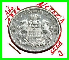 ALEMANIA ( HAMBURG ) - FREIE UND HANSE STADT -MONEDA DE 5 MARK - HAMBURG - JAHR 1904 PLATA - 2, 3 & 5 Mark Zilver