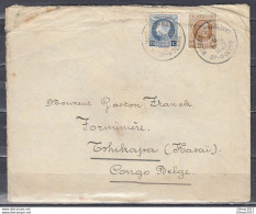 Brief Van Woluwe St Lambert Naar Tshikapa (Kasai) (Congo-Belge) - 1922-1927 Houyoux