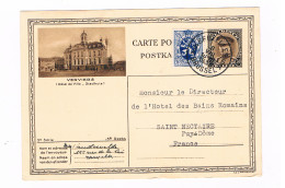 D 63 - Carte De Réservation - 1933 - VERVIERS - Belgique Pour Hôtel Des Bains Romains - Saint- Nectaire - Saint Nectaire