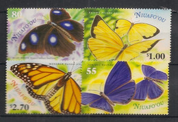 NIUAFO'OU - 2000 - N°YT. 281 à 284 - Papillons / Butterflies - Neuf Luxe ** / MNH / Postfrisch - Schmetterlinge