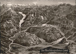 72027492 Berchtesgaden Berchtesgadener Land Panoramakarte  Berchtesgaden - Berchtesgaden