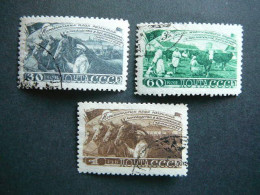 Five-Year Plan In Four Year # Russia USSR Sowjetunion # 1948 Used #Mi.1256/8 - Usados