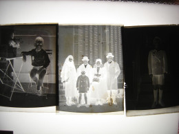 Lot 16 Photo Photographie NEGATIF Plaque Verre ENFANTS FAMILLE - Glasplaten