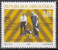 KROATIEN  Zwangszuschlagsmarke 88,  Postfrisch **, Insulin, 1996 - Croazia