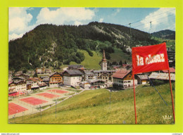 74 LA CLUSAZ La Station Des Aravis 4 Courts De Tennis Perillat Sports Télé Siège VOIR DOS Et Flamme En 1978 - La Clusaz