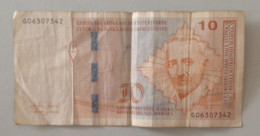 Bosnia, Year 2017, Used, 10 Dinara - Bosnië En Herzegovina