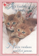 Postal Stationery - Cats - Kittens - Greetings On Valentine's Day - Red Cross 1998 - Suomi Finland - Postage Paid - Postwaardestukken