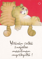 Postal Stationery - Orange Cats Resting - Red Cross 1993 - Suomi Finland - Postage Paid - Enteros Postales