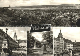 72026976 Rudolstadt Blick Vom Hain Schlosshof Platz ODF Marktplatz Rudolstadt - Rudolstadt