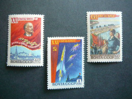 21st Communist Party Congress Space # Russia Sowjetunion USSR 1959 MNH #Mi.2190/2 - Nuevos