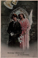 Delcampe - H2614 - Engel Angel Schutzengel - Silberdruck - R&K L - Engel