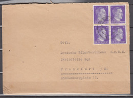 DR 1942,Mi. 785 4x Auf Brief Mit Stempel Pforzheim Nach Frankfurt/M.(D3816) - Brieven En Documenten